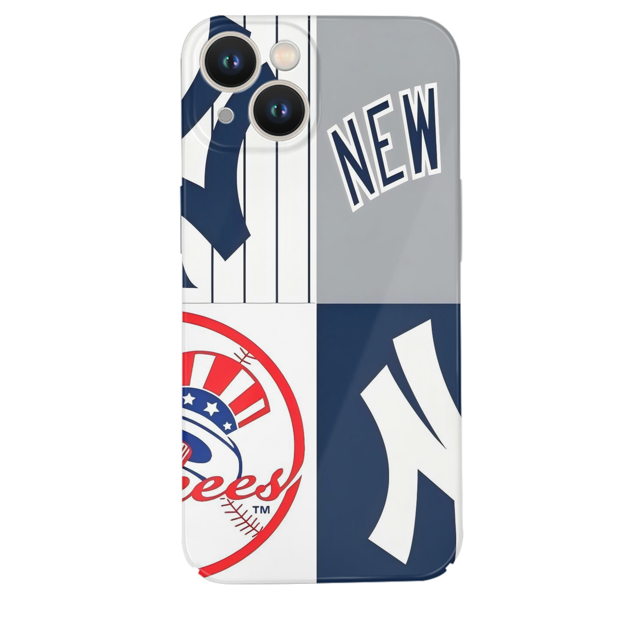 New York Yankees 238 IPhone 14 Series Full-Cover Hard Case – Shockproof With Raised Camera Protection – Precise Cutouts, Wireless Charging Compatible – Durable, Anti-Yellowing, Easy To Clean